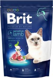 Корм сухий Brit Premium by Nature Cat Sensitive Lamb для котів із чутливим травленням з ягням 1,5 кг