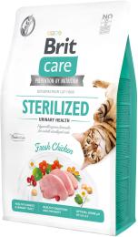 Корм сухий Brit Care Cat Grain Free Sterilized Urinary Health для стерилізованих котів для підтримання сечостатевої системи з куркою 2 кг