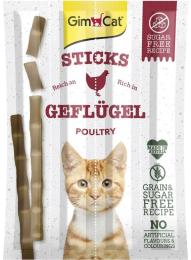 Ласощі GimCat для котів палички з мясом птиці 4 шт по 5 г