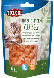 Ласощі Trixie Premio Cheese Chicken Cubes для котів кубики з куркою та сиром 50 г