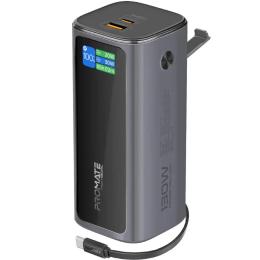 Зовнішній портативний акумулятор Promate titan-130rc 20000mAh Gray