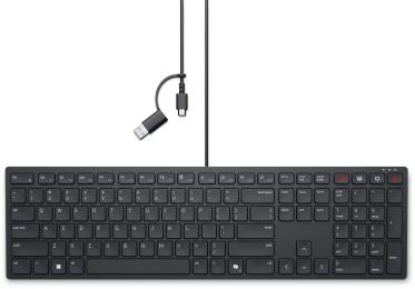 Клавіатура Dell Wired Collaboration Keyboard KB525C Black ENG/UKR