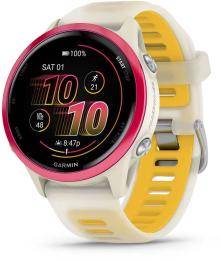 Смарт-годинник Garmin Forerunner 570 42mm Raspberry Aluminum w. Translucent Bone/Mango Band (010-02970-02)
