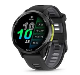 Смарт-годинник Garmin Forerunner 970 Carbon Gray DLC Titanium w. Black Case and Black/Translucent W. Band (010-02969-10)
