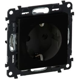 Розетка Legrand 2К + З Schuko Valena Life, 16А, 250V Black (756321)