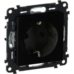 Розетка Legrand 2К + З Schuko Valena Life, 16А, 250V Black (756320)