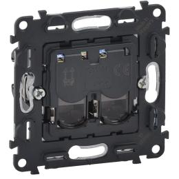 Розетка Legrand 2ХRJ45 кат. 5e UTP Valena, IN * MATIC