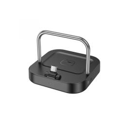 Бездротовий зарядний пристрій Hoco CQ16B Astute 2-in-1 desktop charger Black