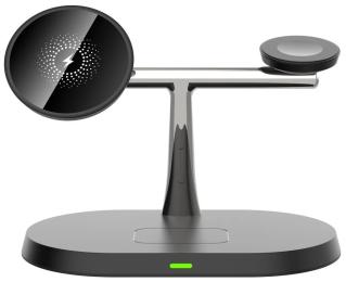 Бездротовий зарядний пристрій Infinity 3-в-1 MagSafe Black
