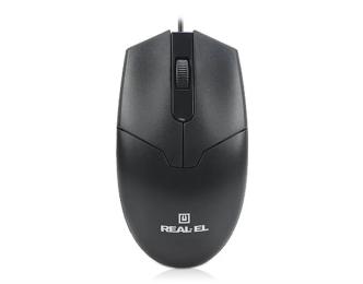 Мишка REAL-EL RM-208 Black USB