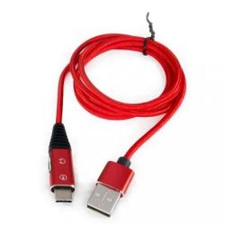 Дата-кабель Extradigital CW-CBUC019-WH 1m USB(тато) - USB Type C(тато) Red