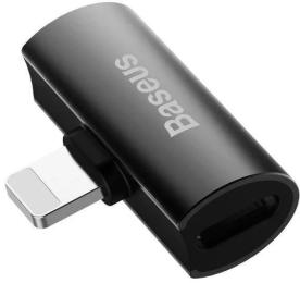 Перехідник Baseus CAL46-01 Lightning (тато) - 2xLightning (мама) Black