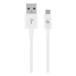 Дата-кабель Cablexpert CC-USB2P-AMMBM-1M-W 1m USB(тато) - microUSB(тато) White