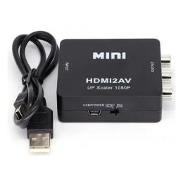 Перехідник Extradigital KBH1762 HDMI (тато) - AV (мама) Black + Кабель