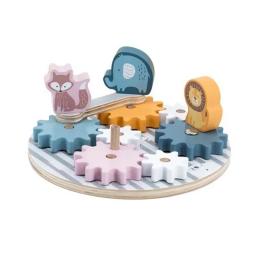 Розвиваюча іграшка для малюків Viga Toys Шестеринки і тварини 44006
