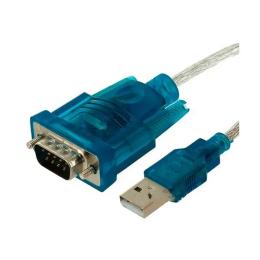 Дата-кабель VALUE S0472 1m USB (тато) - RS232 (тато) Blue