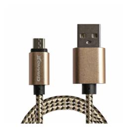 Дата-кабель Grand-X FM-08BY 1m USB(тато) - microUSB(тато) Brown