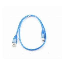Дата-кабель Gresso GR0.75AMMICROBMNF 0.75m USB(тато) - microUSB(тато) Blue