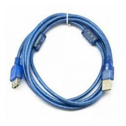 Дата-кабель Gresso GR1.8AMAF2F 1.8m USB(тато) - USB(тато) Blue