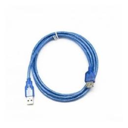 Дата-кабель Gresso GR3.0AMAF1F 3m USB(тато) - USB(мама) Blue