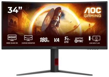 Монітор AOC CU34G4 Black Red 34