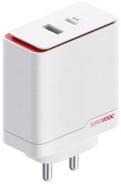 Мережевий зарядний пристрій для телефона OnePlus SUPERVOOC 100W Dual Ports White EU (VCBAUAEH)