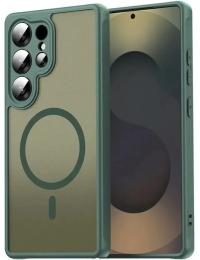 Чохол-накладка EpiK TPU Bloom with MagSafe для Samsung Galaxy S24 FE Green