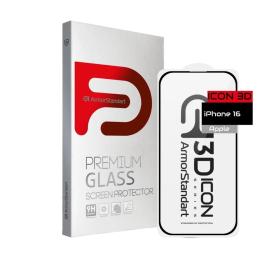 Захисне скло ArmorStandart Icon 3D для Apple iPhone 16 Black (ARM78027)