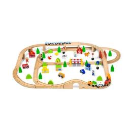 Ігровий набір Viga Toys Залізниця 50998 90 деталей