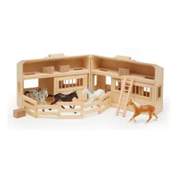 Ігровий набір Melissa&amp;Doug Деревяна конюшня з кониками MD3704