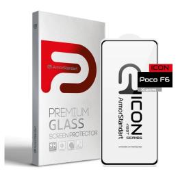 Захисне скло ArmorStandart Icon для Xiaomi Poco F6 Black (ARM73498)