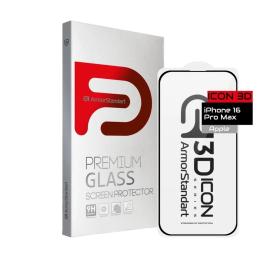 Захисне скло ArmorStandart Icon 3D для Apple iPhone 16 Pro Max Black (ARM78030)
