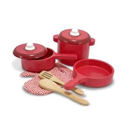 Іграшковий набір посуду Melissa&amp;Doug Деревяний посуд MD12610