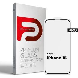 Захисне скло ArmorStandart Pro для Apple iPhone 15 Black (ARM71483)