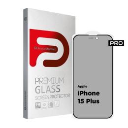 Захисне скло ArmorStandart Pro Anti-spy Matte для Apple iPhone 15 Plus Black (ARM73173)