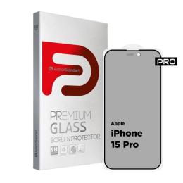 Захисне скло ArmorStandart Pro Anti-spy Matte для Apple iPhone 15 Pro Black (ARM73170)