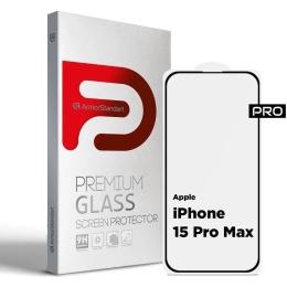 Захисне скло ArmorStandart Pro для Apple iPhone 15 Pro Max Black (ARM71485)