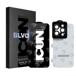 Захисне скло ArmorStandart Supreme Set Black Icon для Apple iPhone 15 Pro Max Black (ARM74188)