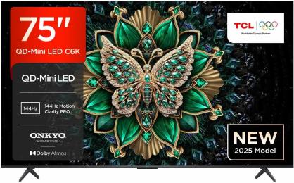 Телевізор TCL 75C6K Black 75