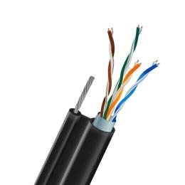 Вита пара Kraft FTP CAT5E CU 0.5 LDPE Outdoor 305m багатожильний дріт 7x0.45mm Black (33-00054)