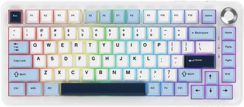 Клавіатура Ajazz AK820 MAX PLUS Daydream Switch RGB Wireless White (AK820MAX-DD-BWD) Eng/Ukr