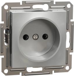 Розетка Schneider Electric Asfora (EPH3000161) Aluminium
