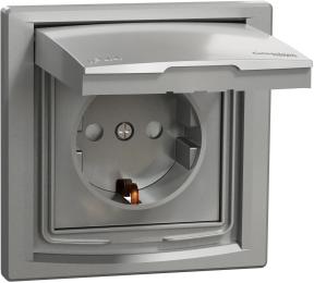 Розетка Schneider Electric Asfora (EPH3100361) Aluminium