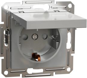 Розетка Schneider Electric Asfora (EPH3100161) Aluminium