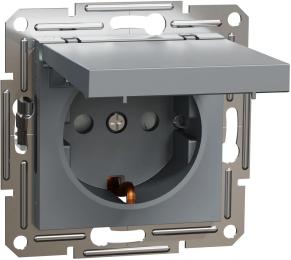 Розетка Schneider Electric Asfora (EPH3100162) Steel