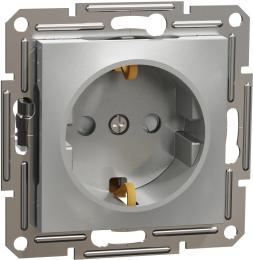 Розетка Schneider Electric Asfora (EPH2900261) Aluminium