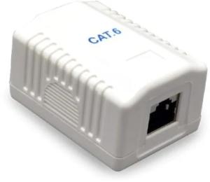 Розетка Cablexpert NCAC-1F6-01 White RJ-45 ,6Е cat
