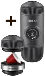Кавоварка WACACO Nanopresso + Capsule Adapter Gray (WNANONS)