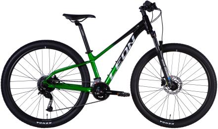 Велосипед Leon XC 80 HDD рама 13 AL 27.5 2025 Black Green