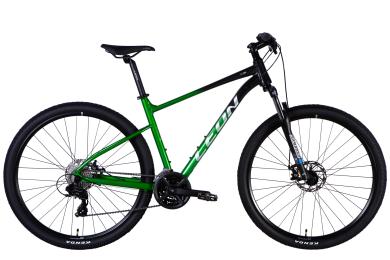 Велосипед Leon TN 105 DD CS рама 19 AL 29 2025 Black Green